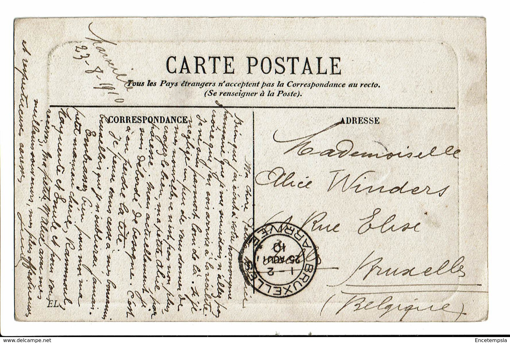 CPA - Carte Postale -France-Marseille- Palais Longchamps-1910  VM505 - Cinq Avenues, Chave, Blancarde, Chutes Lavies