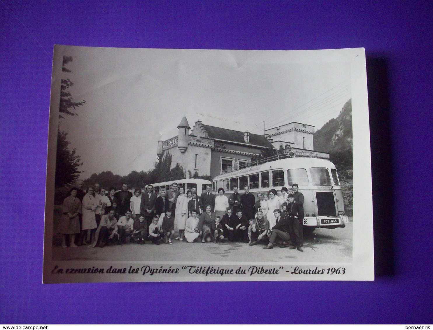 Photo Excursion à Lourdes 1963 En Autobus - Anonieme Personen