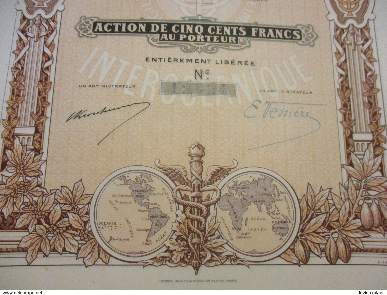 Action De 100 Francs  Au Porteur Entièrement Libérée/Aerocrete SA France Matériaux Modernes De Construction/1927  ACT228 - Industrie