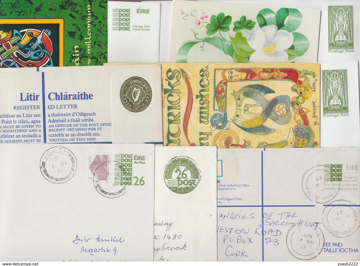 Irlande. Petit Lot De 18 Entiers Postaux Différents - Postal Stationery