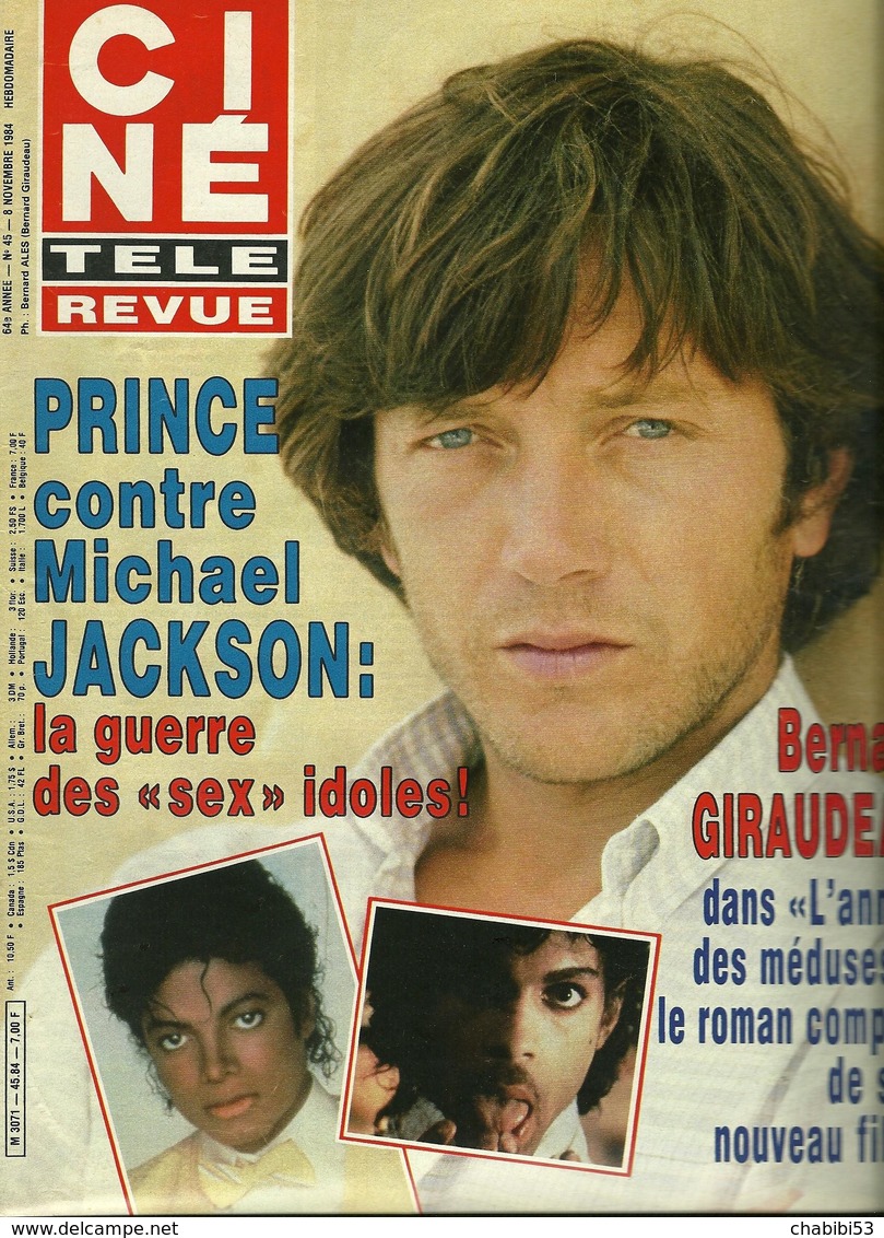 CINE - TELE-REVUE - N° 45 De 1984 - Bernard GIRAUDEAU  - PRINCE Contre JACKSON - Cinéma