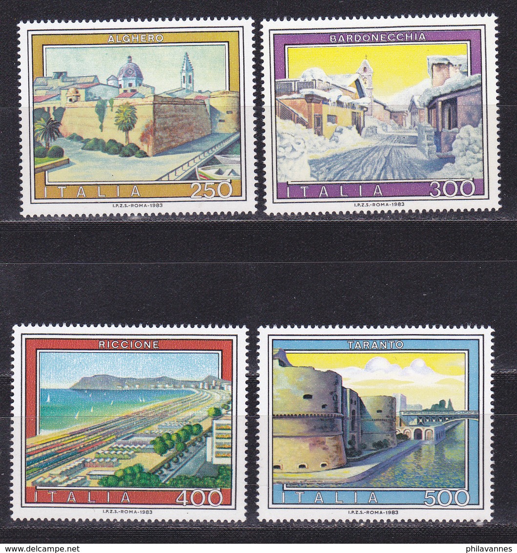 ITALIE, N° 1583/1586, Alghero,Bardonecchia,Riccione, Taranto , Neuf**, ( W1904/034) - 1946-60: Nuovi