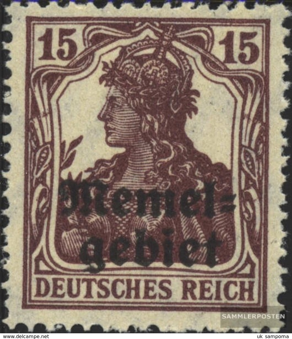 Memelgebiet 3a With Hinge 1920 Germania-Print - Memelgebiet 1923