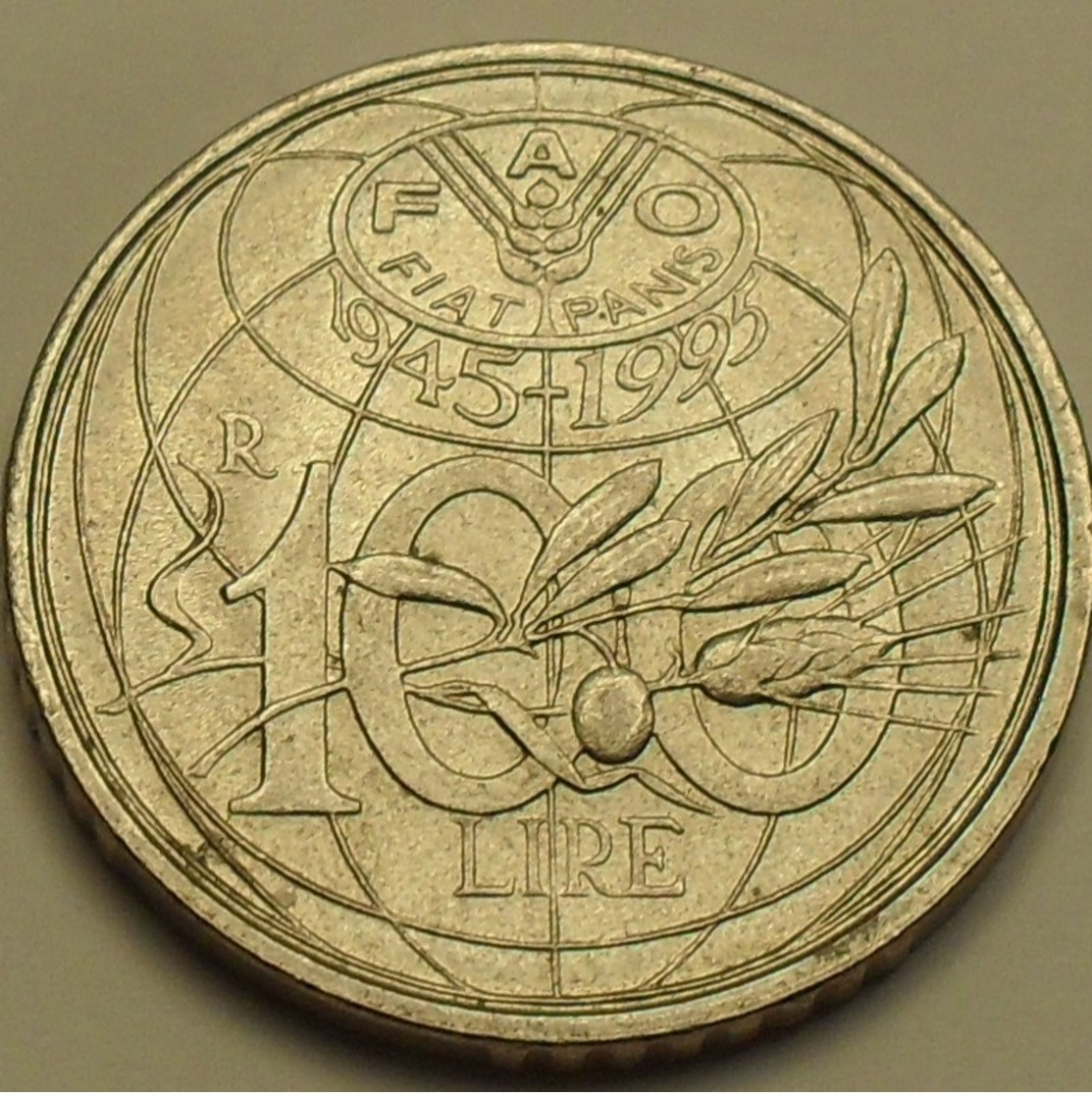 1995 ND - Italie - Italy - 100 LIRE (R), 50è Anniv F.A.O. KM 180 - Gedenkmünzen