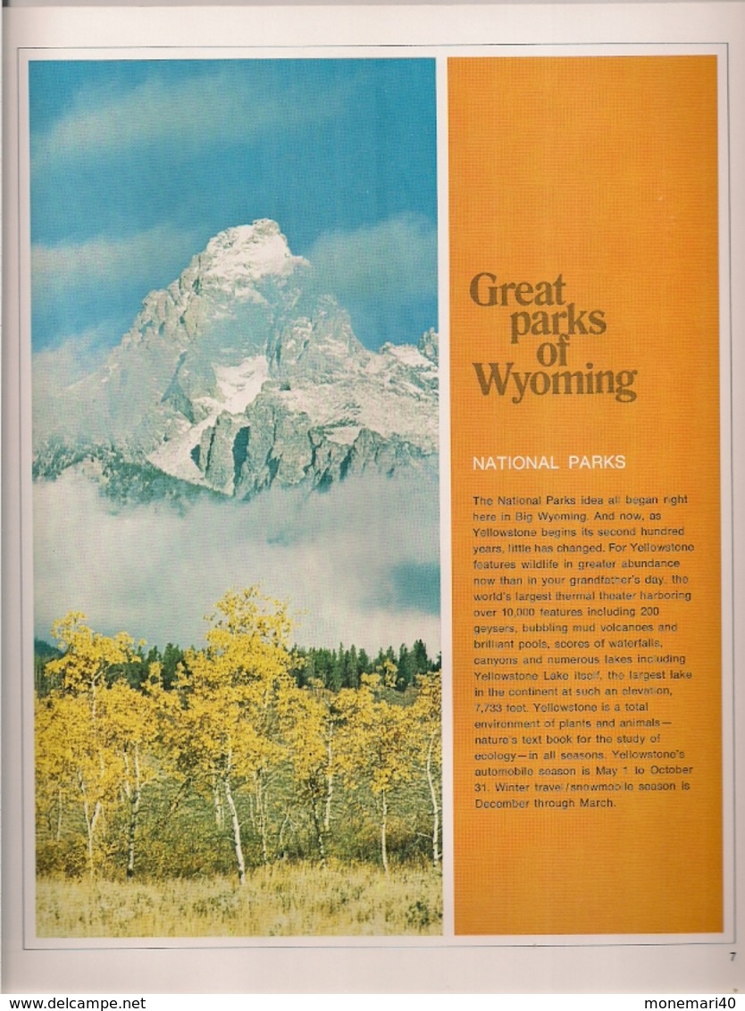 WYOMING (BIG WYOMING) - LIVRE (GUIDE TOURISTIQUE)