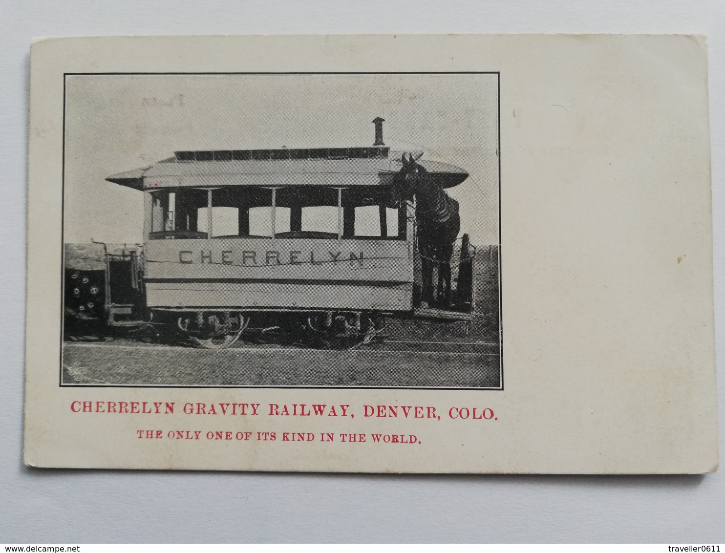 Denver, Co., Cherrelyn Grabity Railway, Tram, Horse, 1900 - Denver