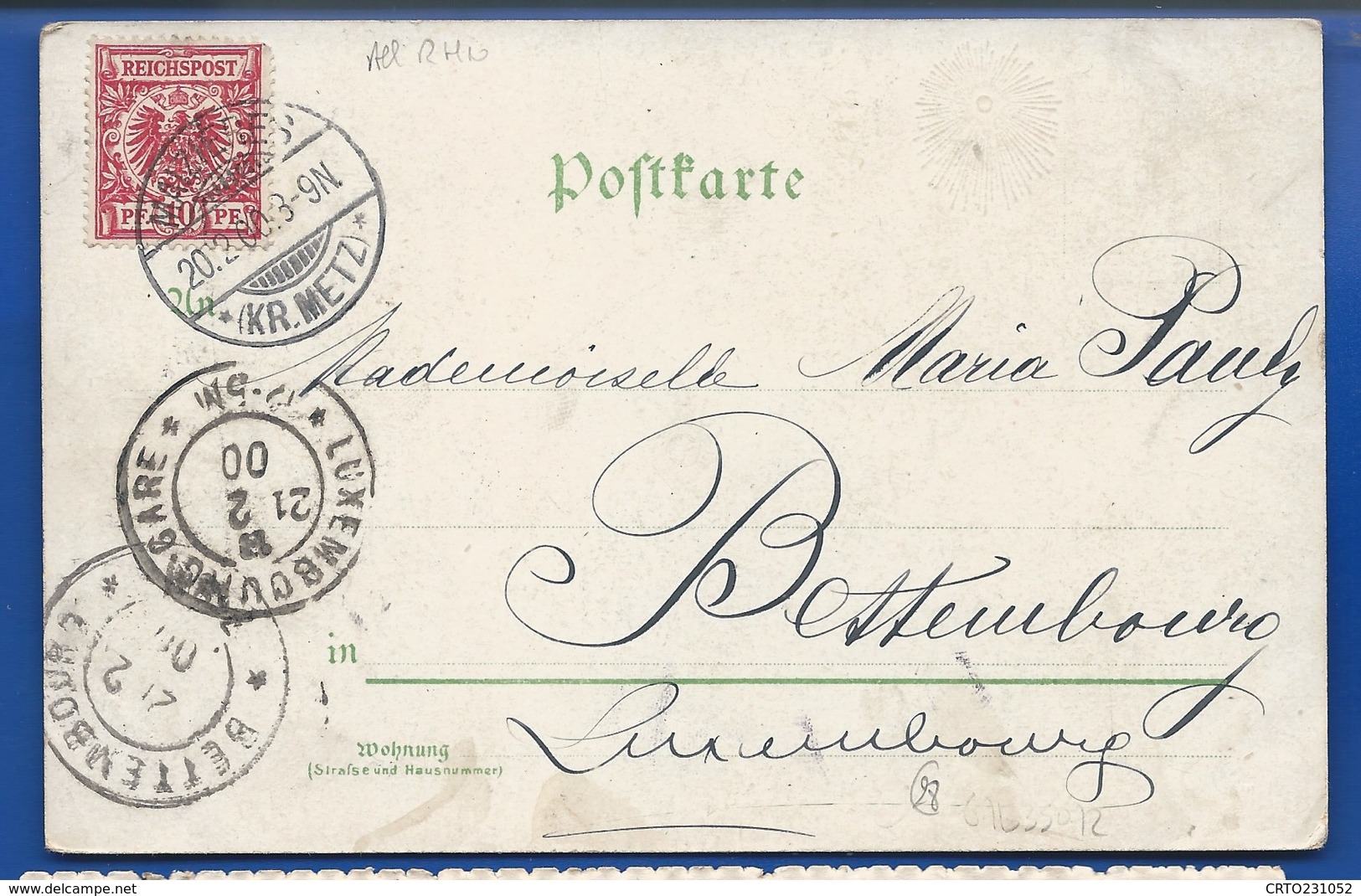 Gruss Aus BARMEN              écrite En 1900 - Other & Unclassified