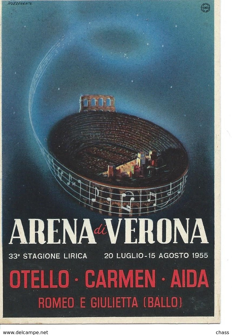 Cpsm-arena Di Verona-33e Stagione Lirica-1955 - Autres & Non Classés