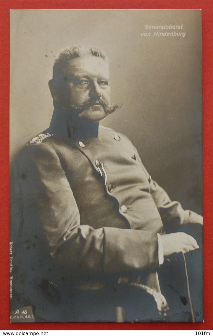 GENERALFELDMARSCHALL VON HINDENBURG - Guerre 1914-18