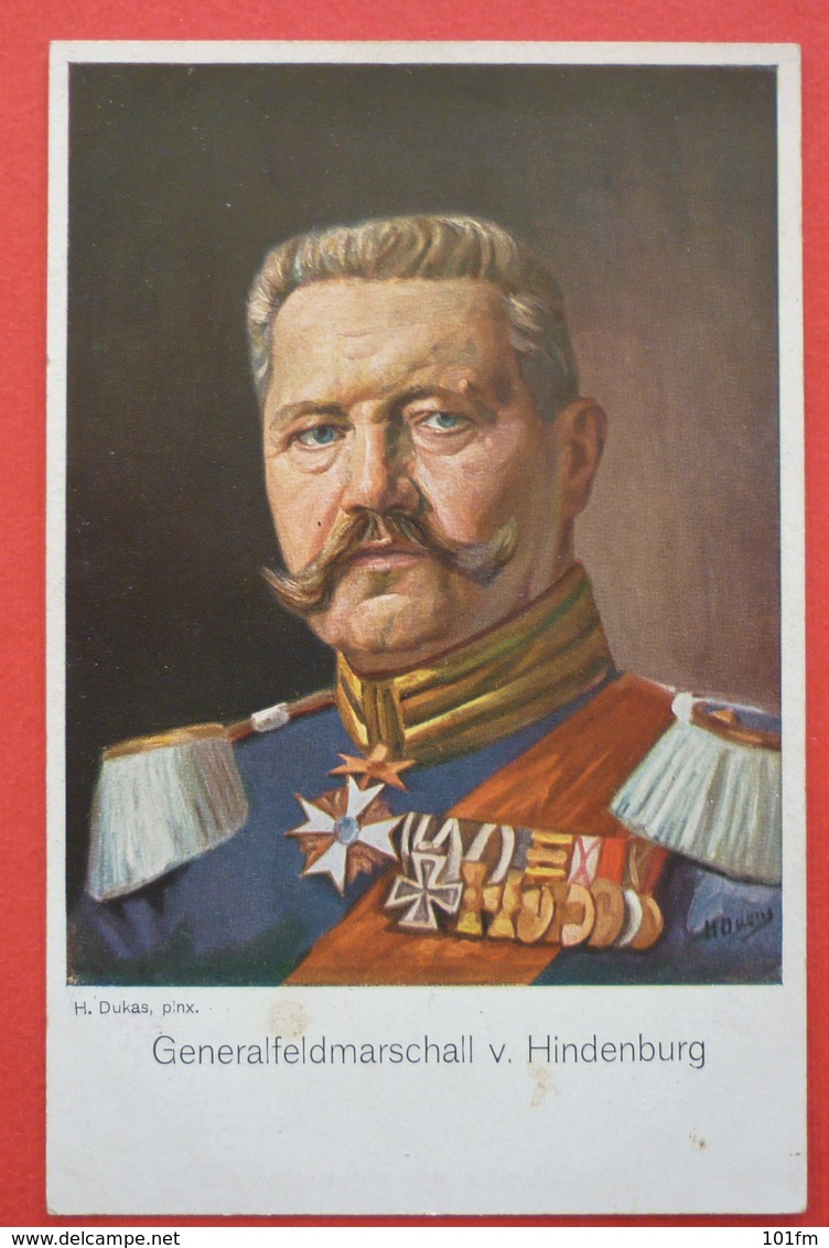 GENERALFELDMARSCHALL VON HINDENBURG - Guerra 1914-18