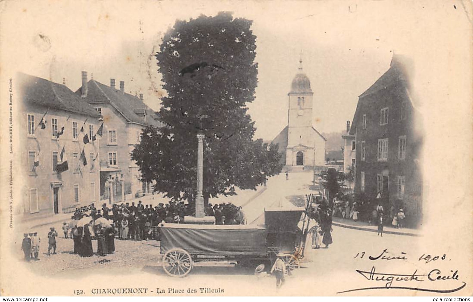 Charquemont      25      Place Des Tilleuls.  Fanfare        (voir Scan) - Autres & Non Classés