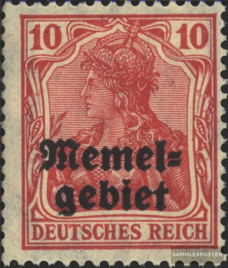 Memelgebiet 2 Con Fold 1920 Germania-Stampa - Memel (Klaipeda) 1923