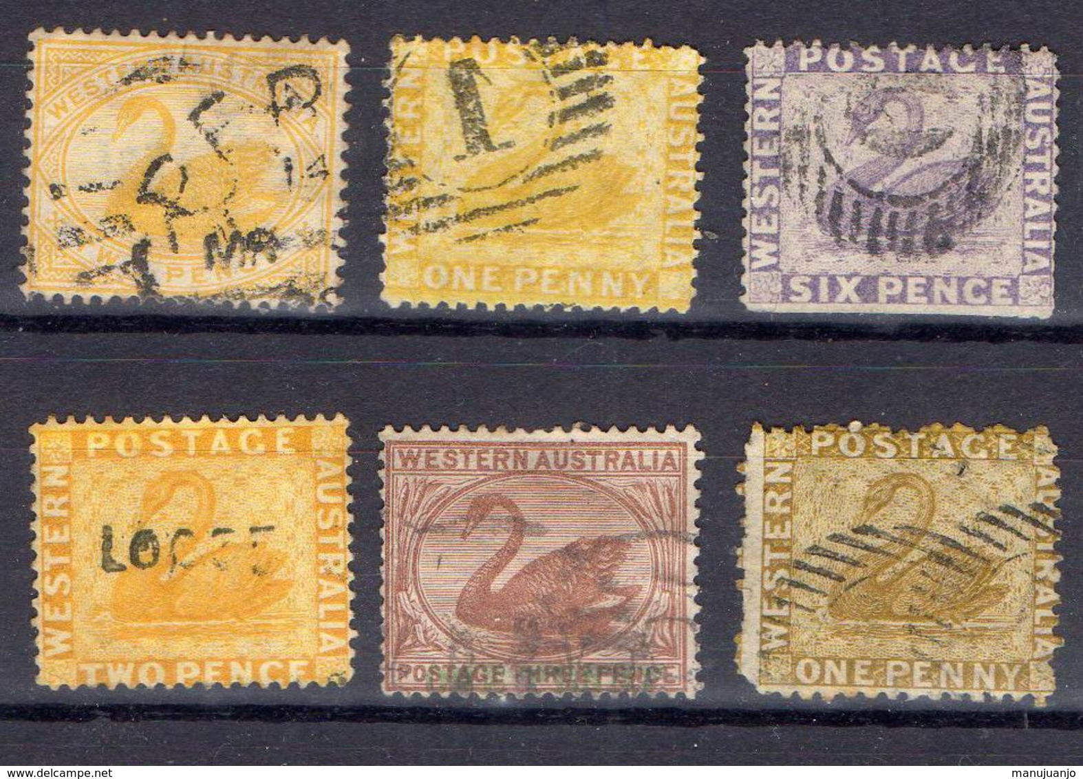 AUSTRALIE OCCIDENTALE ! Timbres Anciens Depuis 1864 - Used Stamps