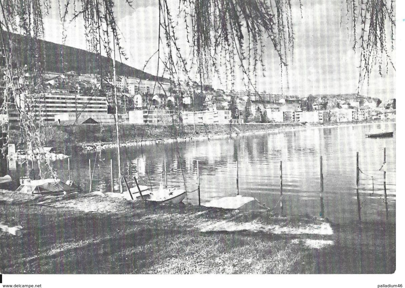 NEUCHATEL HAUTERIVE - Photo AU PORT D'HAUTERIVE AVANT 1988 (écrit Au Dos) - Pas Circulée NEUVE - Hauterive