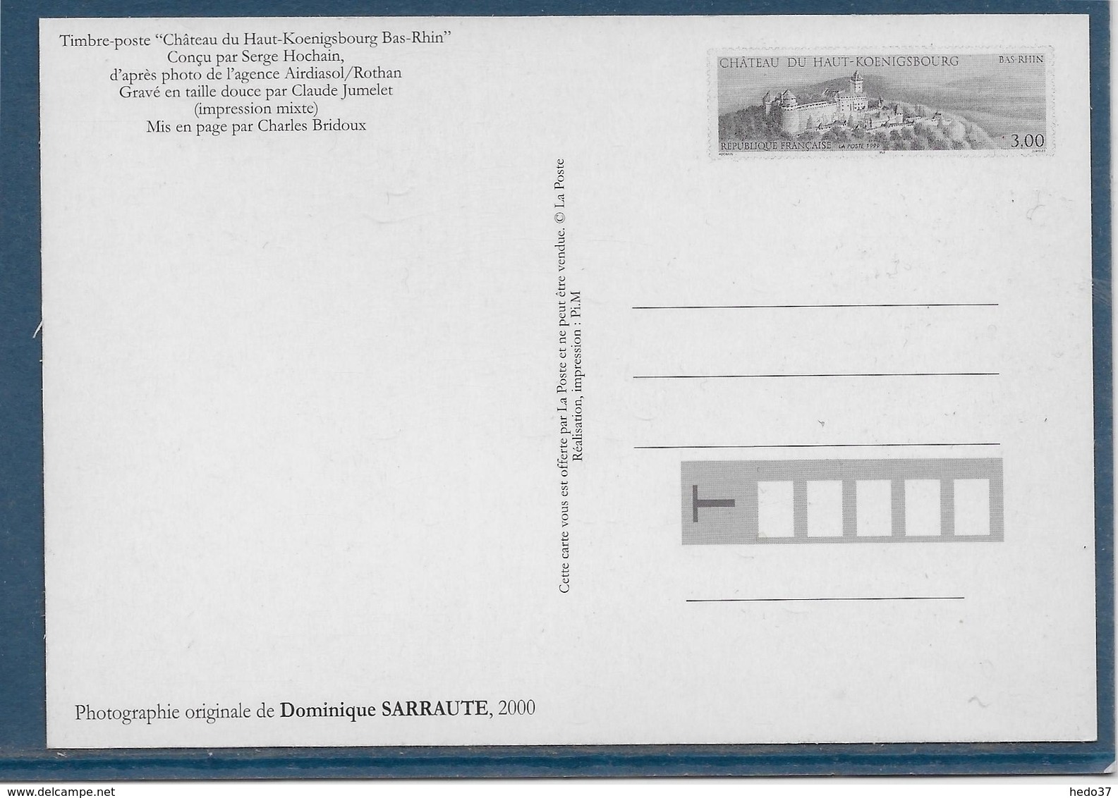 Thème Architecture - Château Du Haut Koenisbourg - Document - Autres & Non Classés