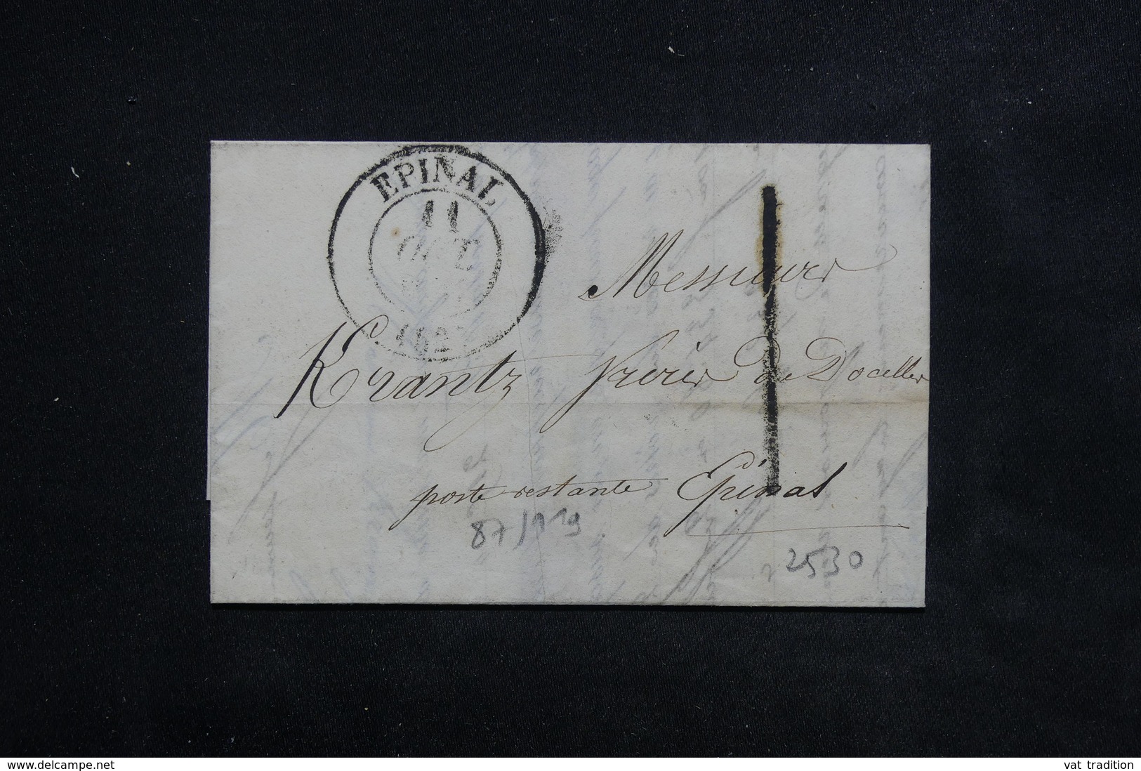 FRANCE - Lettre De Épinal En Port Local - L 22479 - 1801-1848: Précurseurs XIX