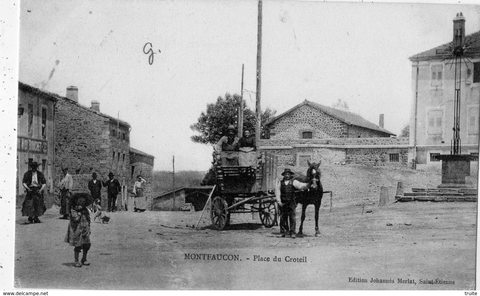 MONTFAUCON-EN-VELAY PLACE DU CROTEIL - Montfaucon En Velay