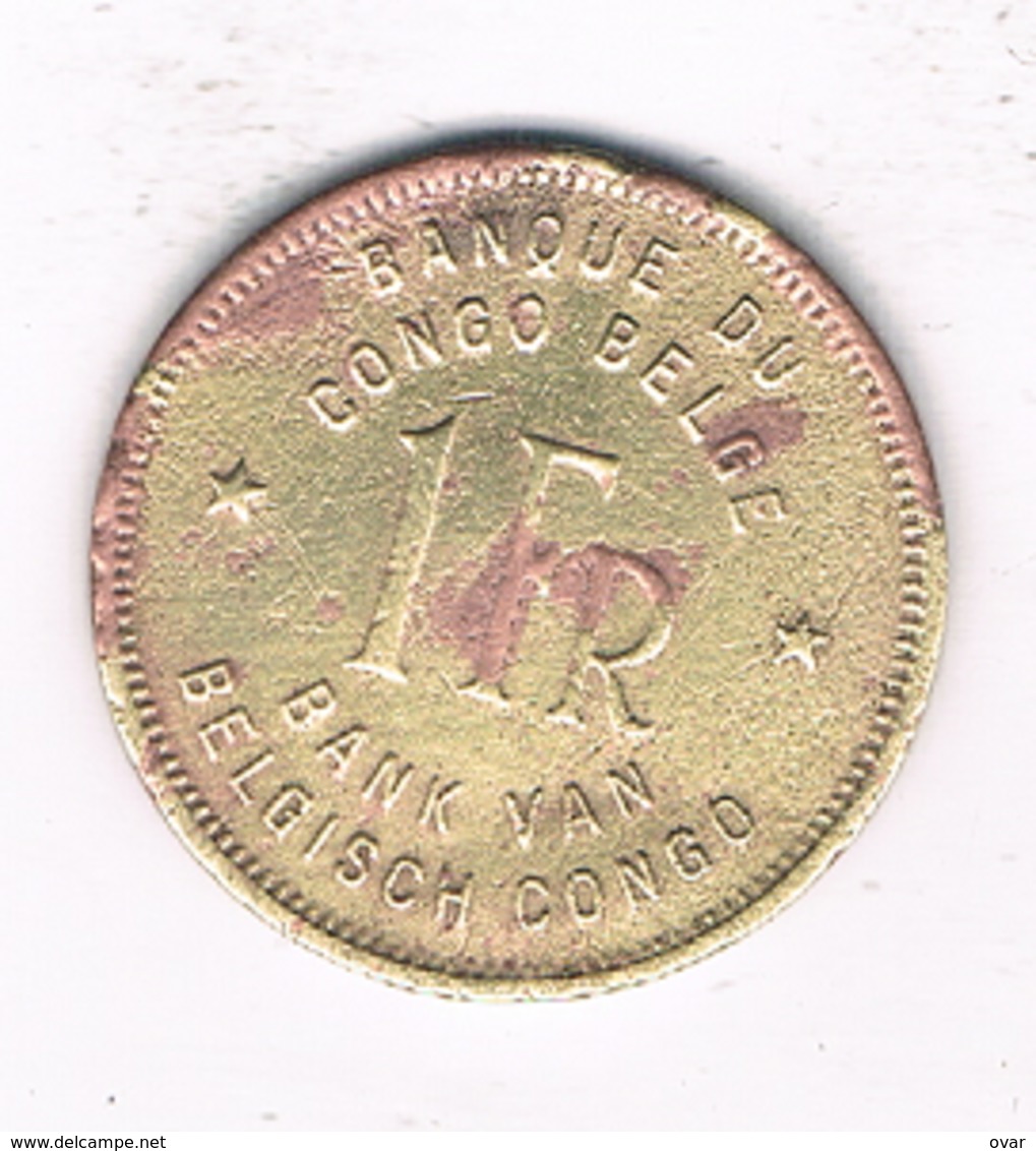 1 FRANC 1944  BELGISCH CONGO /1259/ - 1934-1945: Leopold III