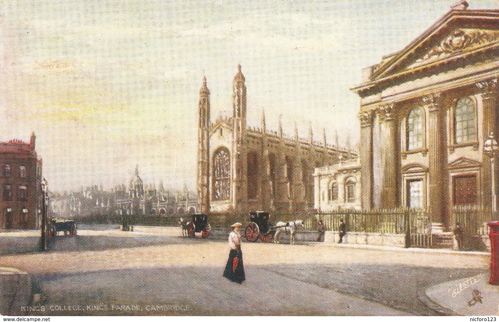 "King's College. King's Parade.Cambridge" Tuck Oilette Posttcard # 7150 - Tuck, Raphael