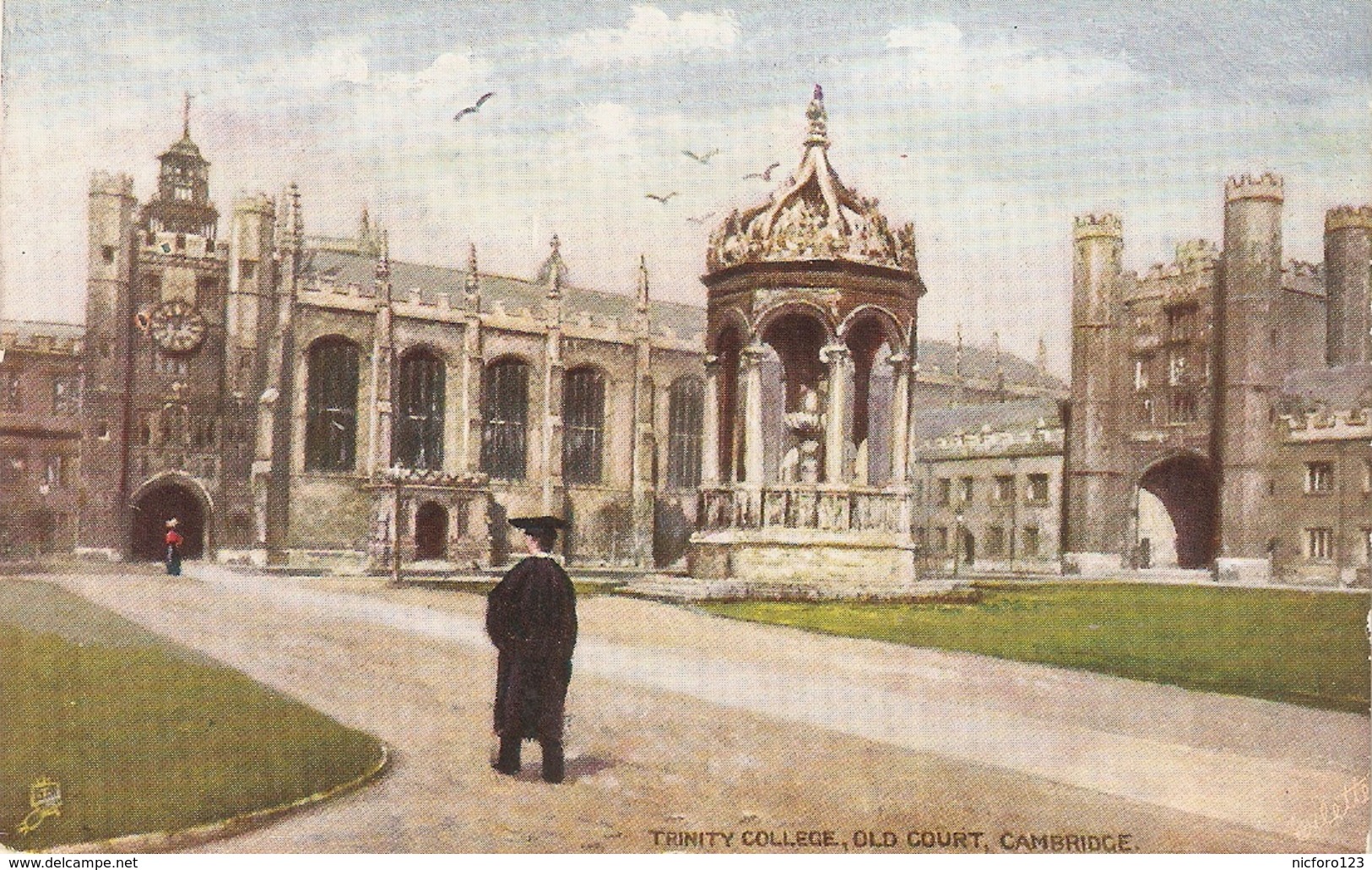 "Trinity College. Old Court.Cambridge" Tuck Oilette Posttcard # 7150 - Tuck, Raphael