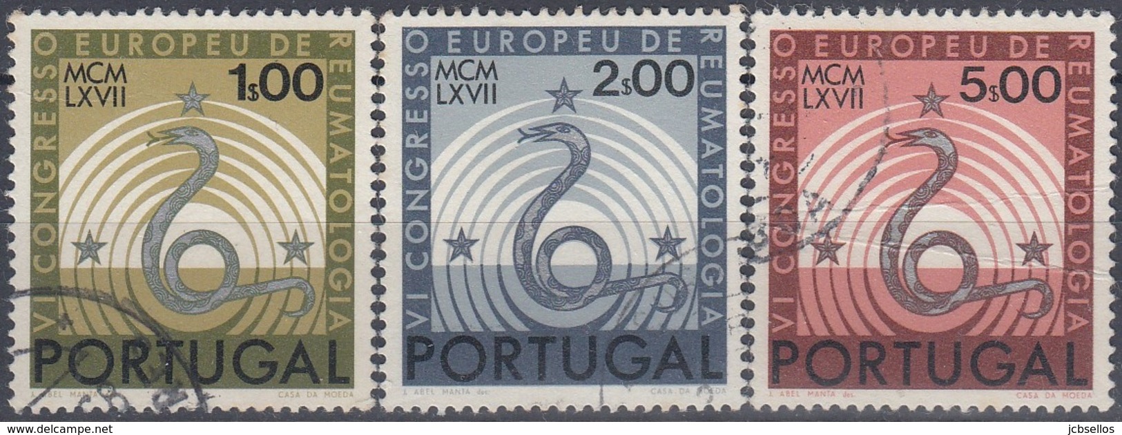 PORTUGAL 1967 Nº 1021/1023 USADO - Used Stamps