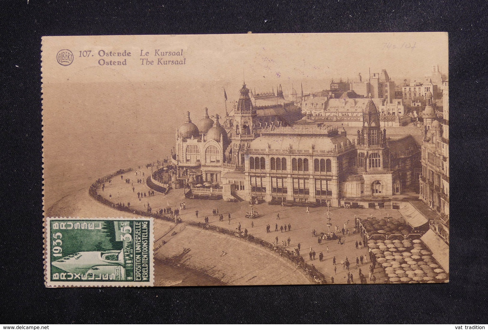 FRANCE - Taxes De Antony Sur Carte Postale De Ostende En 1935 - L 22497 - 1859-1959 Lettres & Documents