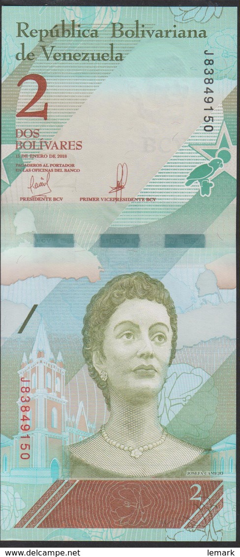 Venezuela 2 Bolivares 2018 Pnew UNC - Venezuela