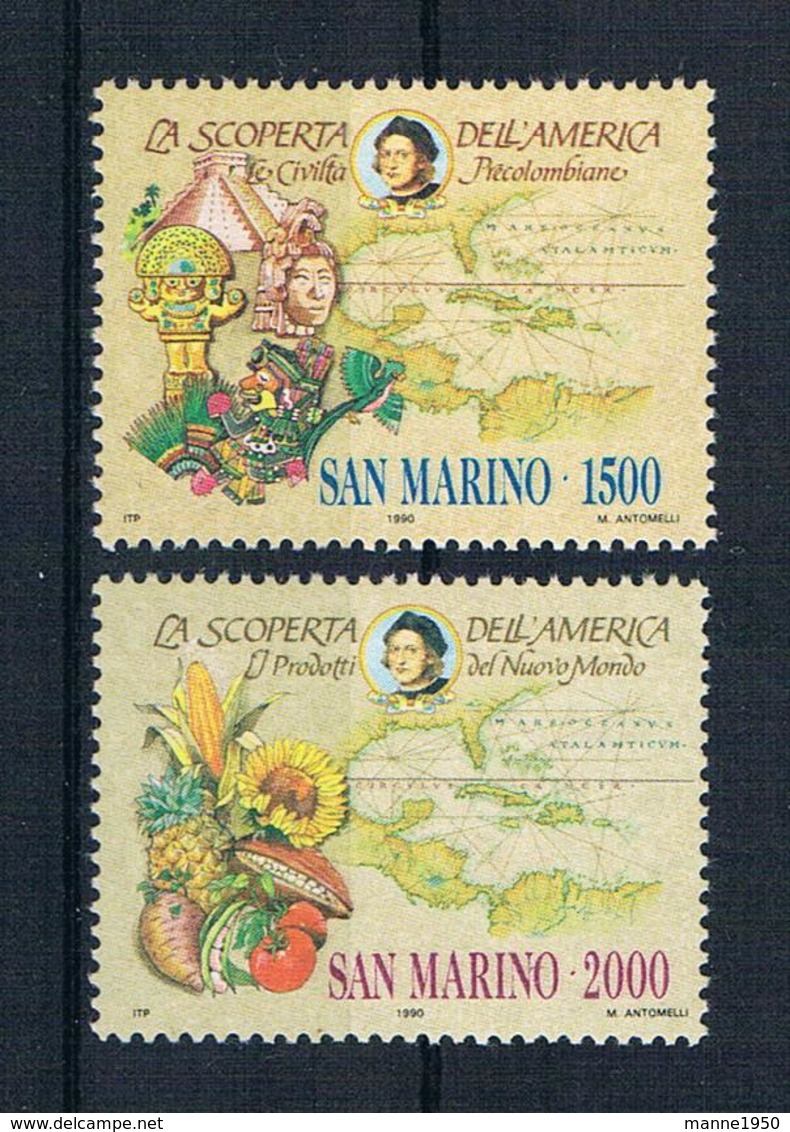 San Marino 1990 Kolumbus Mi.Nr. 1456/57 Kpl. Satz ** - Ongebruikt