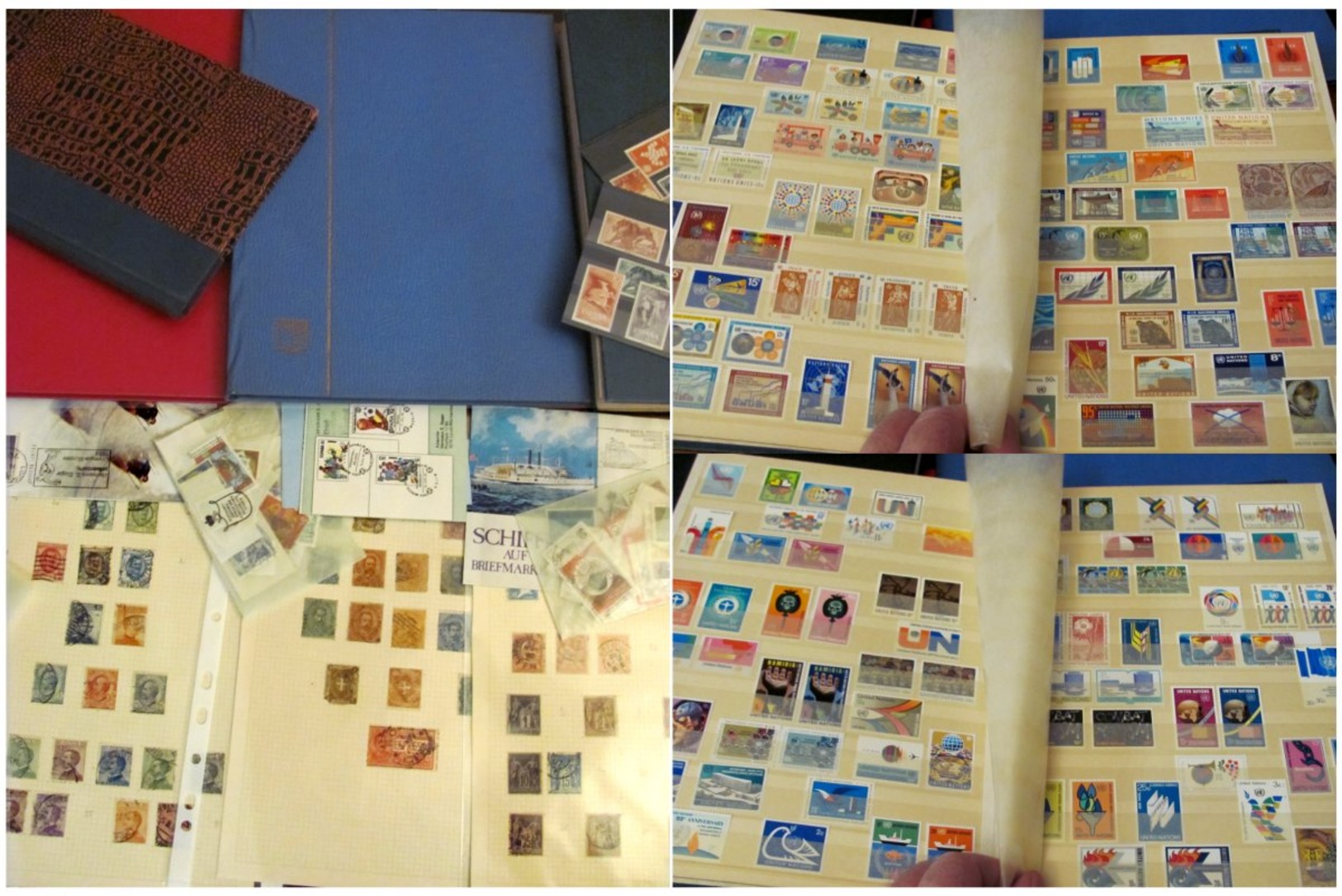 Carton With Stamps In Albums From Estate. Many Stamps Are In MNH ** Condition. All As Schown, But Not All Has Been Pics - Vrac (min 1000 Timbres)