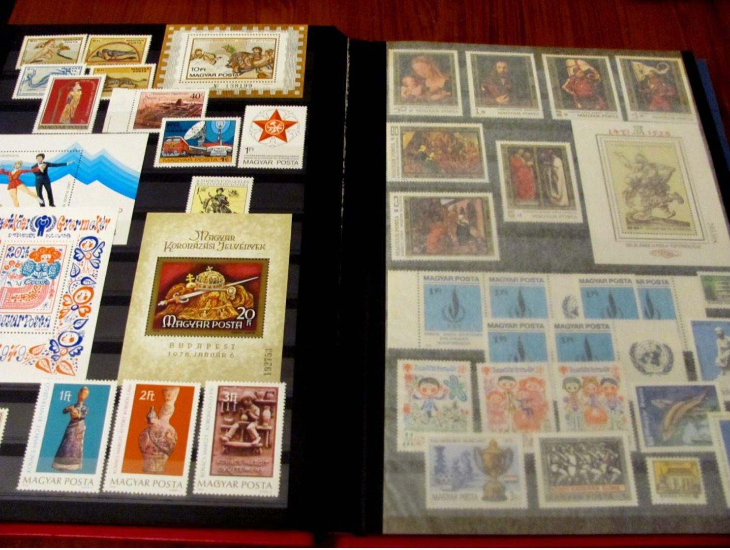 Carton with stamps in albums from estate. Many stamps are in MNH ** condition. All as schown, but not all has been pics