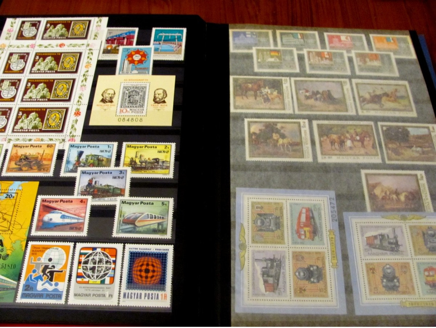 Carton with stamps in albums from estate. Many stamps are in MNH ** condition. All as schown, but not all has been pics