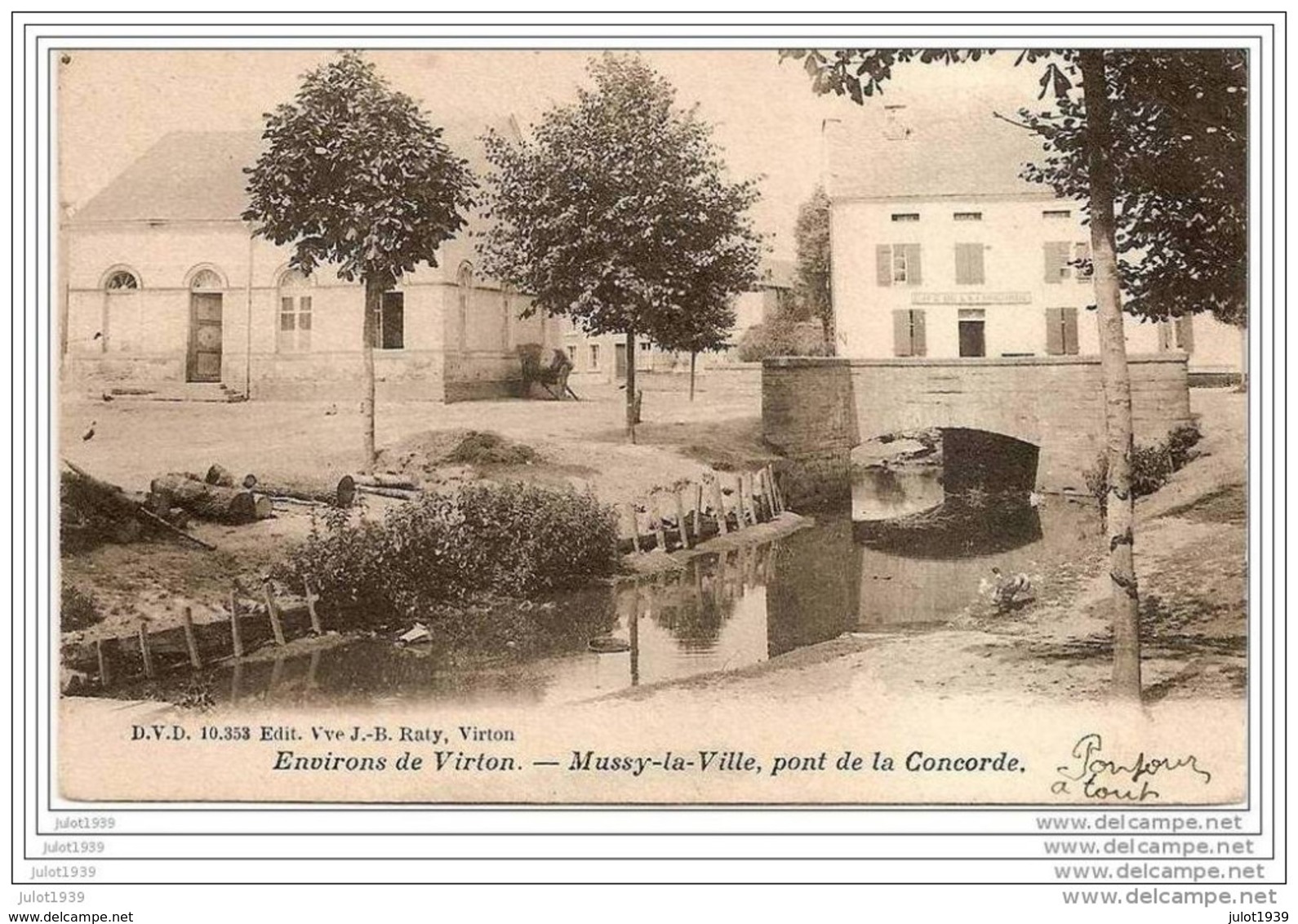 MUSSY - LA - VILLE ..-- MUSSON ..-- DVD 10353 . Pont Et Café De La Concorde . 1904 Vers PARIS ( Mme Francine RIMBERT ) - Musson