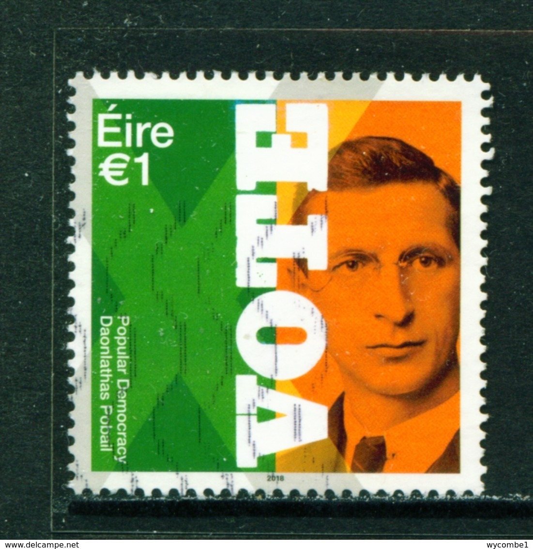 IRELAND - 2018 Vote 1 Euro  Used As Scan - Used Stamps