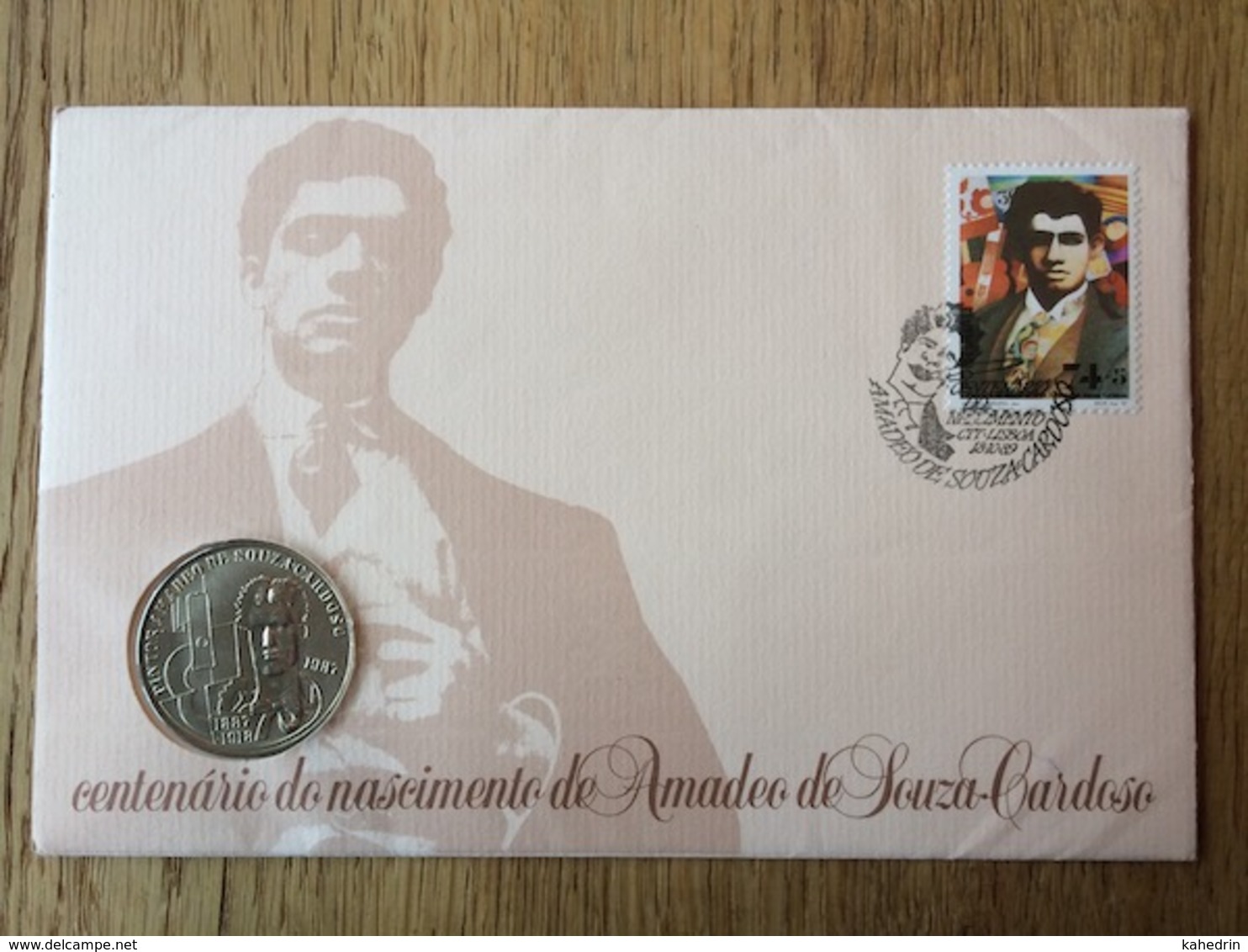 Portugal 1987, Centenario Do Nascimento De Amadeo De Souza-Cardoso, Numis-letter: 100 Escudos - Otros – Europa