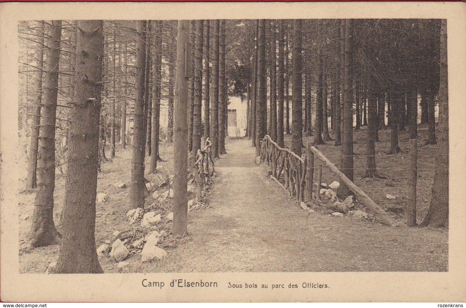 Le Camp D' Elsenborn - Sous Bois Au Parc Des Officiers - Liege Obliteration Stempel Armee Belge Belgisch Leger - Elsenborn (Kamp)