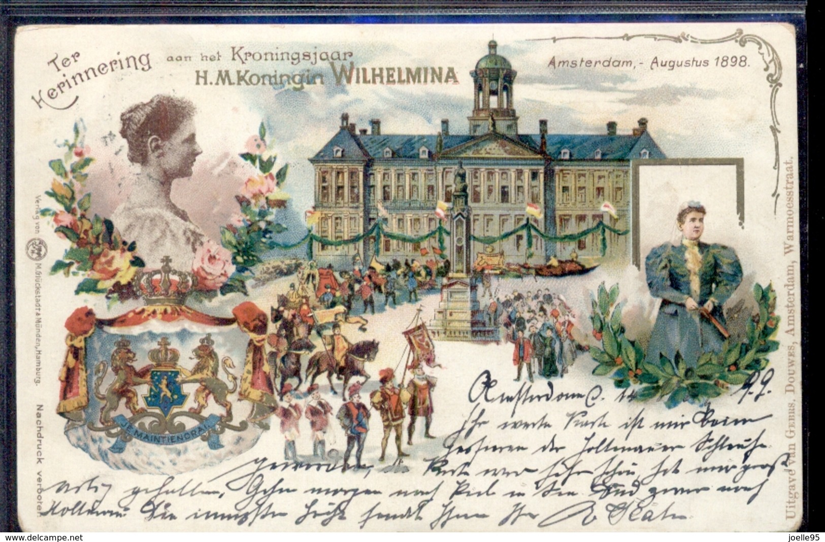 Amsterdam - Kroning Koningin Wilhelmina - 1898 - Amsterdam