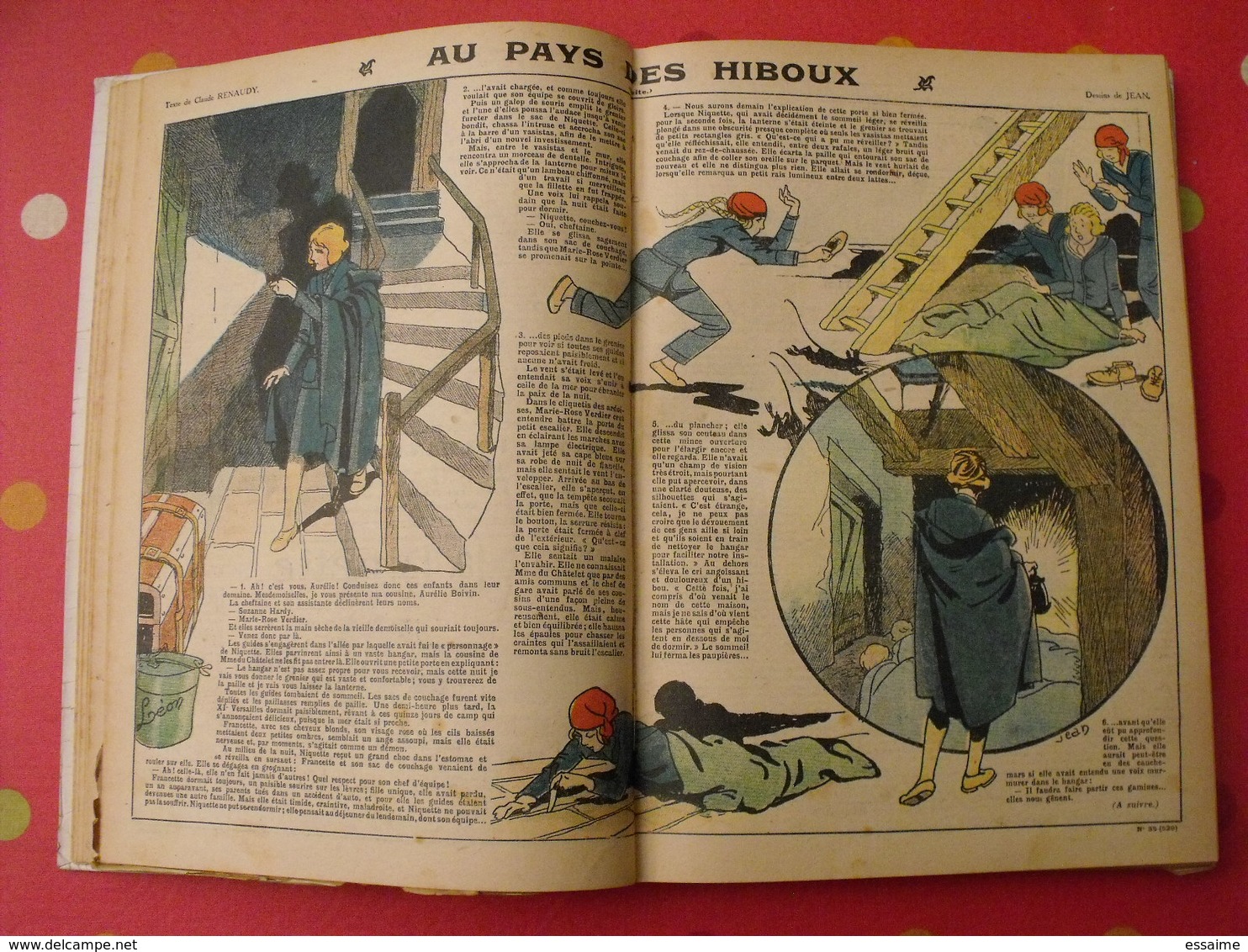 Lisette, album 9 IX. 1931-1932. recueil reliure. le rallic levesque maitrejean cuvillier bourdin dot