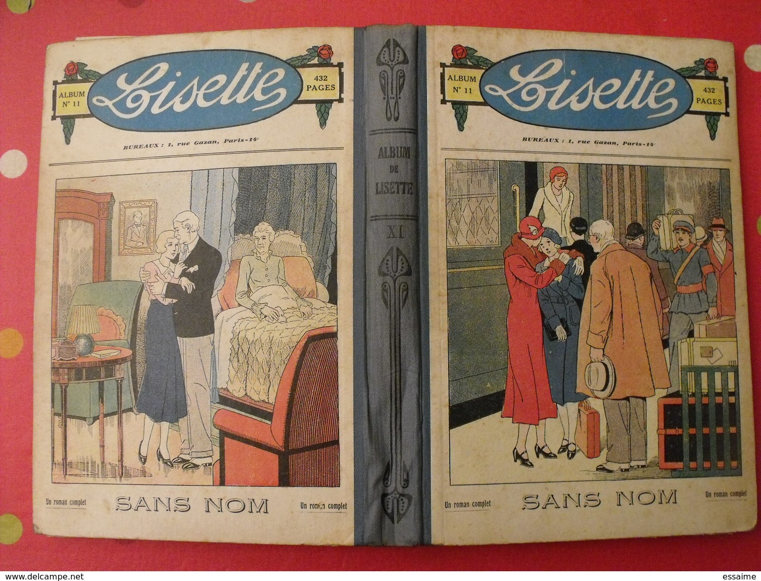 Lisette, Album 11 XI. 1932-1933. Recueil Reliure. Le Rallic Levesque Maitrejean Cuvillier Bourdin Dot - Lisette
