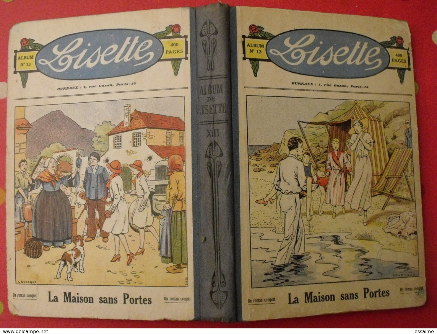 Lisette, Album 13 XIII. 1933. Recueil Reliure. Le Rallic Levesque Maitrejean Cuvillier Bourdin Dot Petite Annie Mc Clure - Lisette