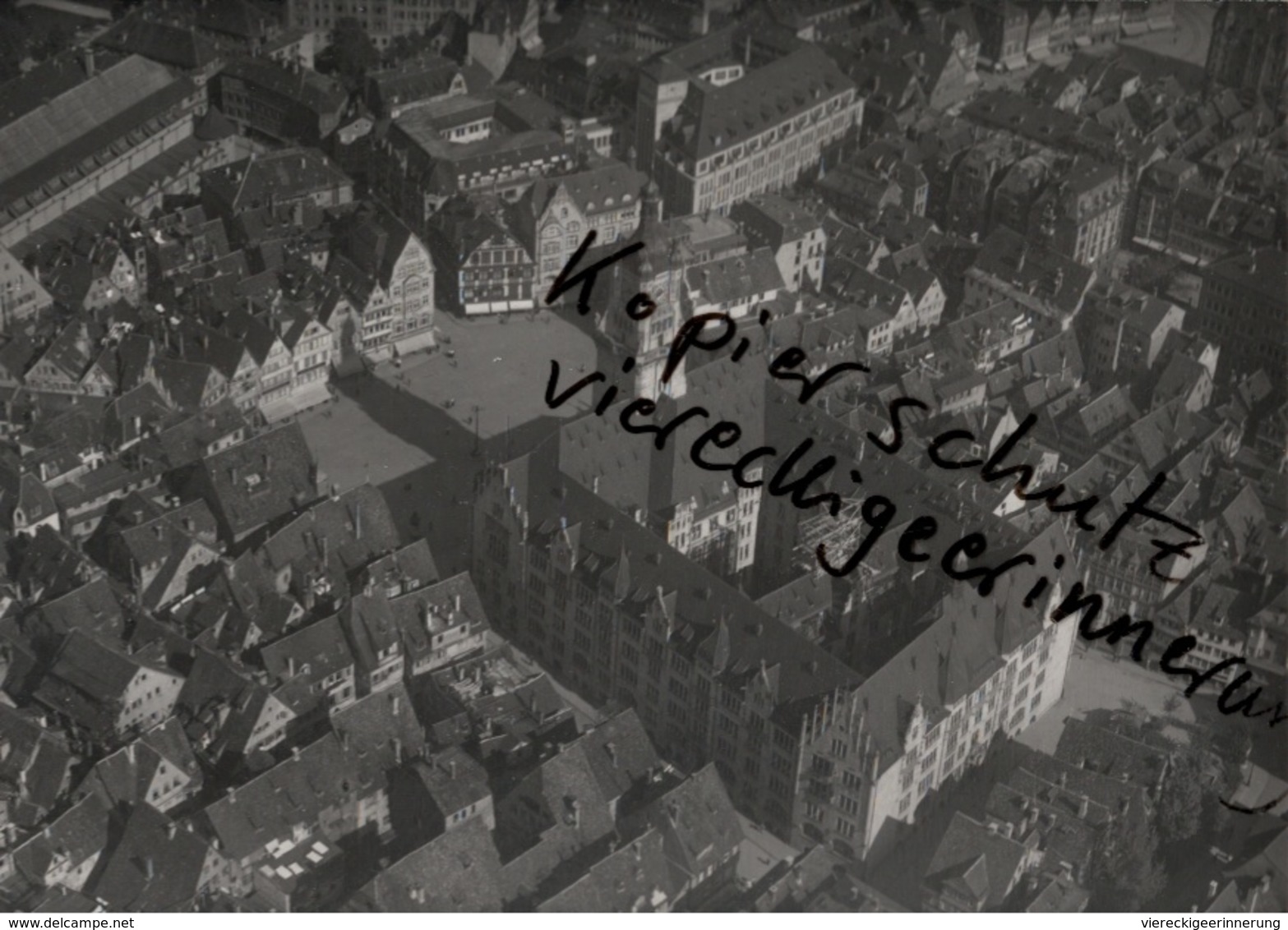 + STUTTGART Rathaus,  Seltenes Luftbild  Ca.1920, Nr. 45, Format 18,3 X 13 Cm - Stuttgart