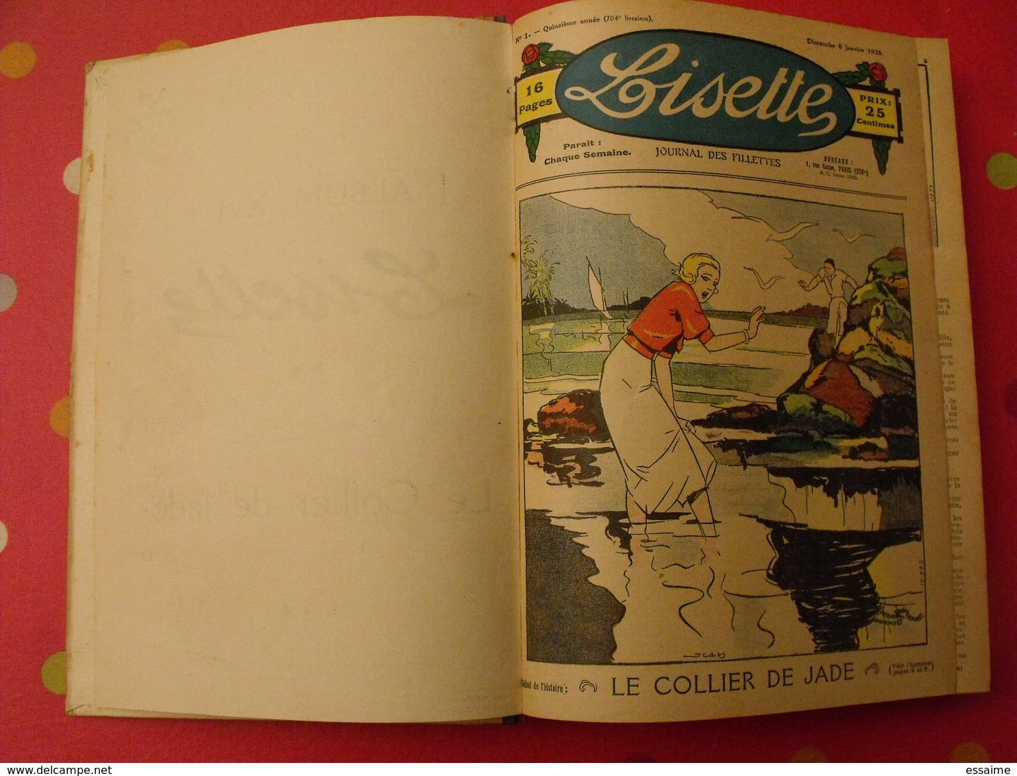 Lisette, Album 16 XVI. 1935. Recueil Reliure. Le Rallic Levesque Maitrejean Cuvillier Bourdin Dot - Lisette