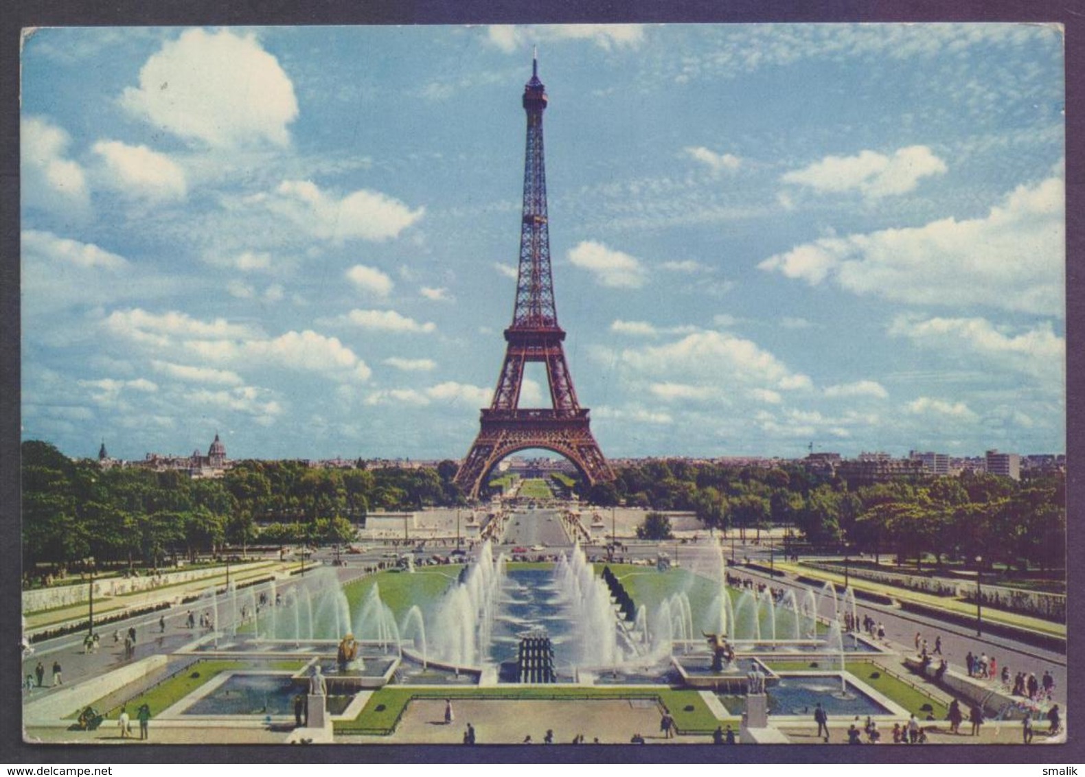 EIFFEL TOWER Paris, FRANCE Picture POST CARD, Postal Used 1976 - Denkmäler