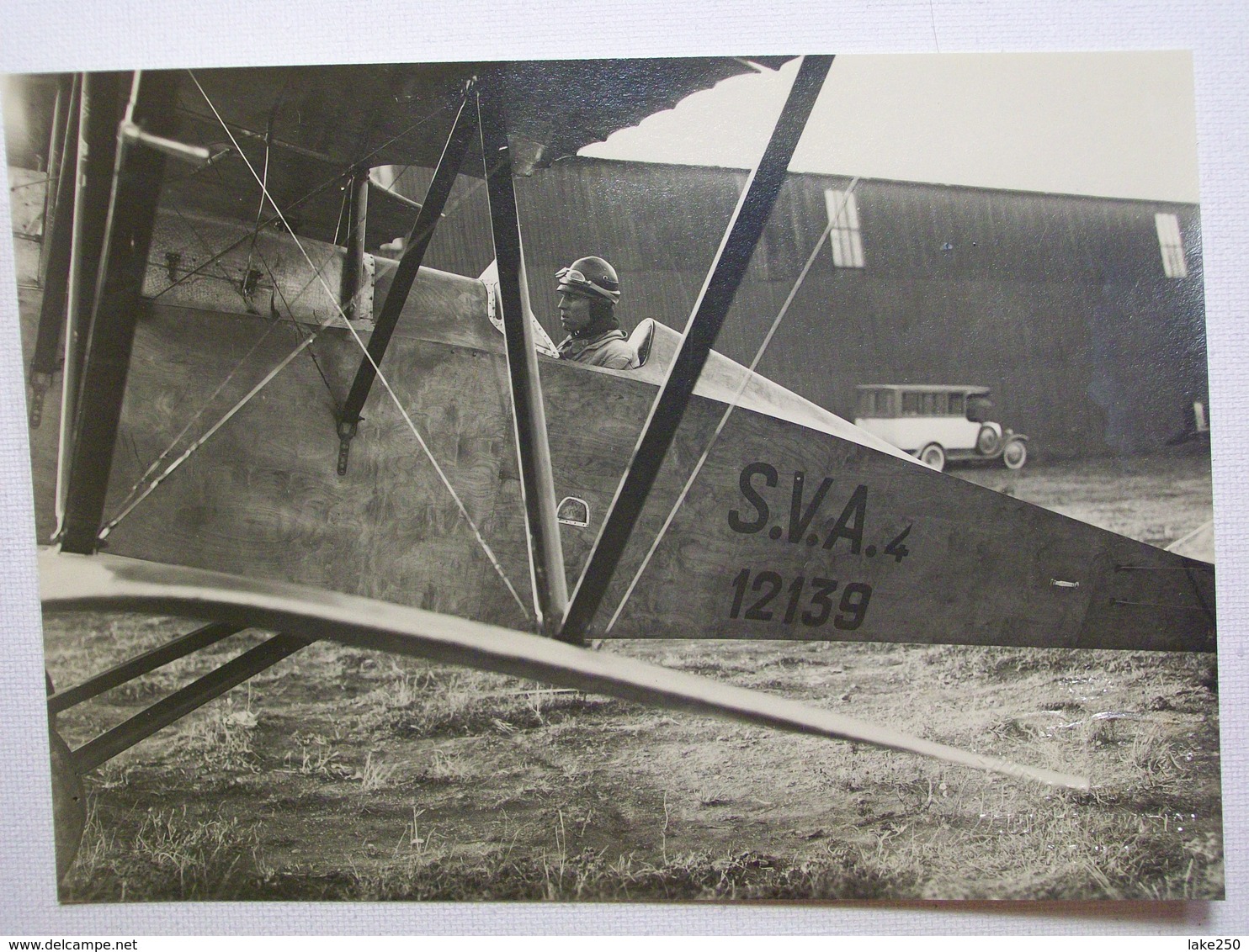 FOTOGRAFIA CENTOCELLE AMEDEO D'AOSTA IN PARTENZA PER VOLO DI BREVETTO 1926 - Aviation