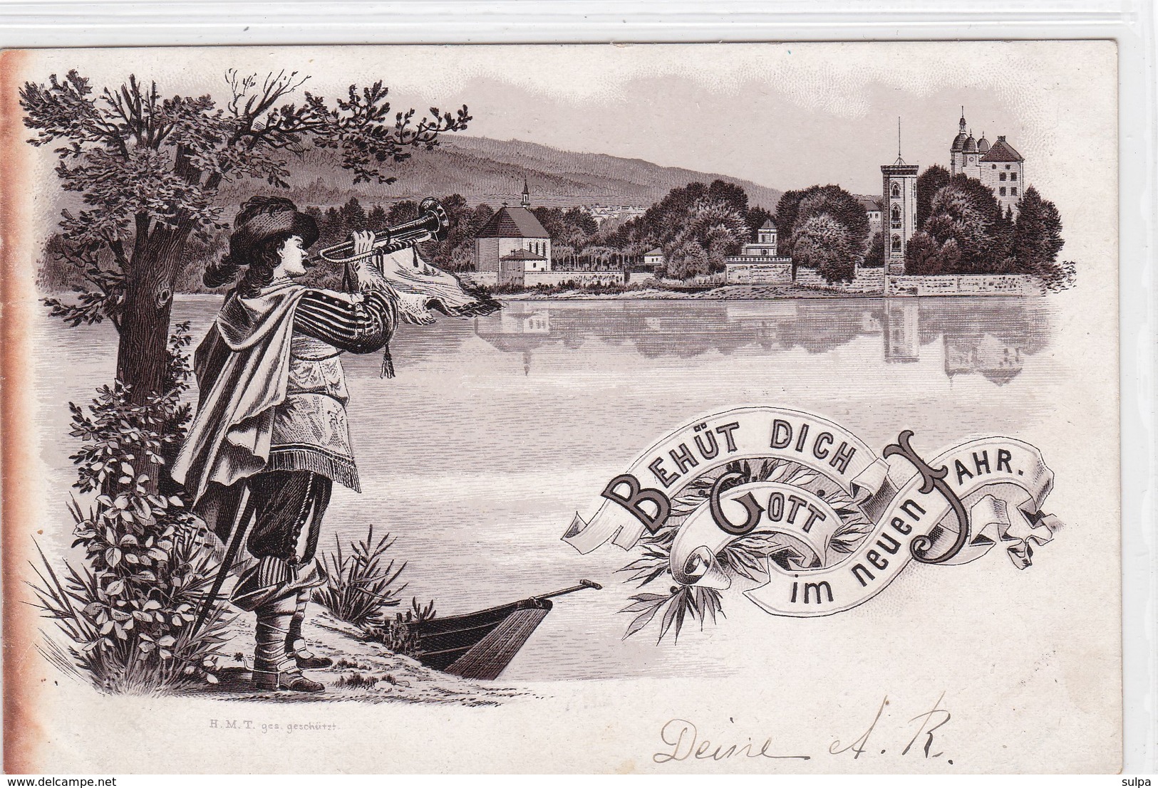 Behüt Dich Gott, Trompeter Von Säckingen, Litho - Bad Saeckingen