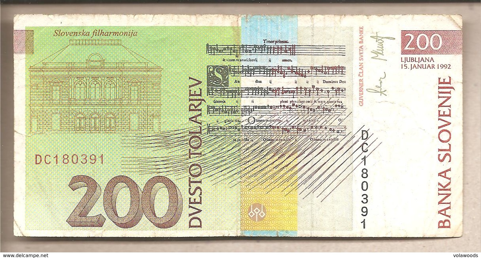 Slovenia - Banconota Circolata Da 200 Talleri P-15a - 1992 - Slovénie