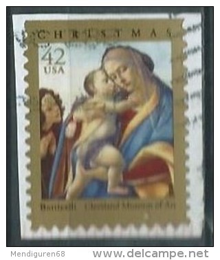 VERINIGTE STAATEN ETATS UNIS USA 2008 CHRISTMAS MADONNA & CHILD BY BOTTICELLI ON PAPER USED SC 4359 Yt  MI 4453 SG 4922 - Oblitérés