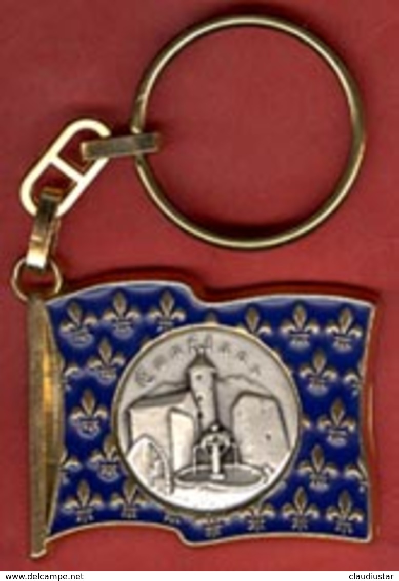 ** PORTE - CLEFS  CONFLANS  -  FLEURS  De  LYS ** - Porte-clefs