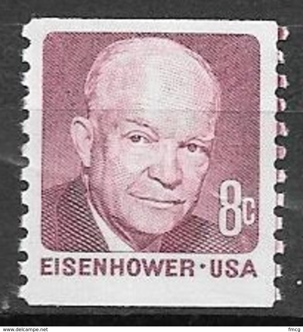 1971 8 Cents Eisenhower, Coil, Mint Never Hinged - Unused Stamps