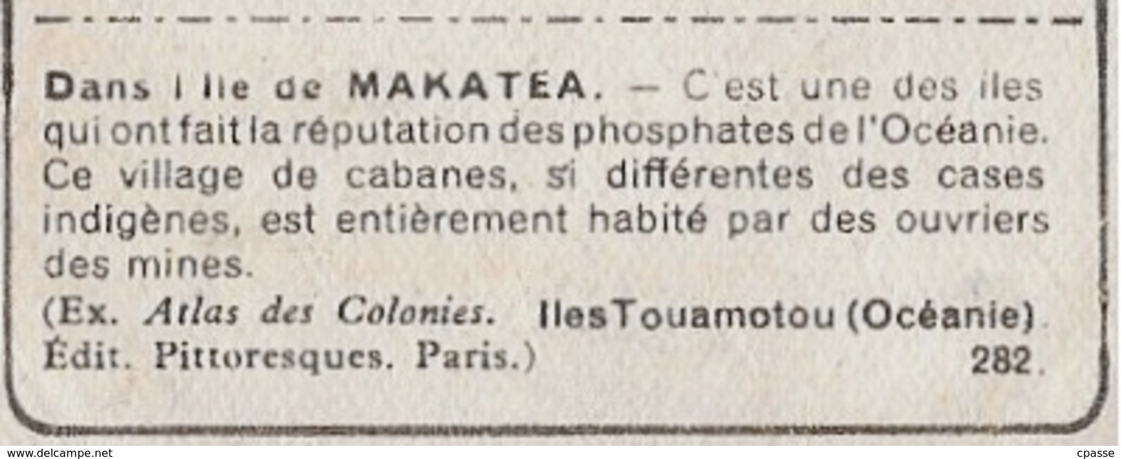 IMAGE - Dans L' ILE De MAKATOA Océanie Iles Tuamotou °  Chocolat Suchard "Collection Coloniale" * - Suchard