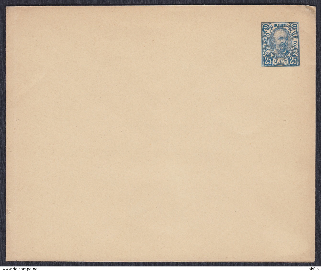 Principality Of Montenegro 1902 Value 25 Helera - Prince Nikola I Petrovic, Postal Stationery - Montenegro